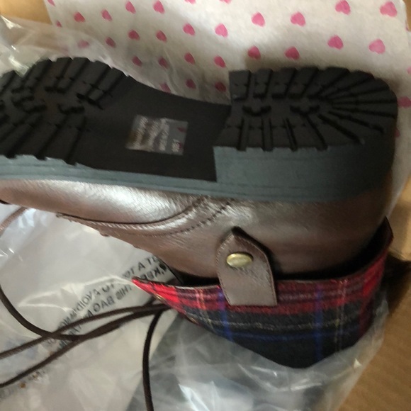 Penny loves Kenny Devon lace up brown plaid boots - Picture 6 of 8